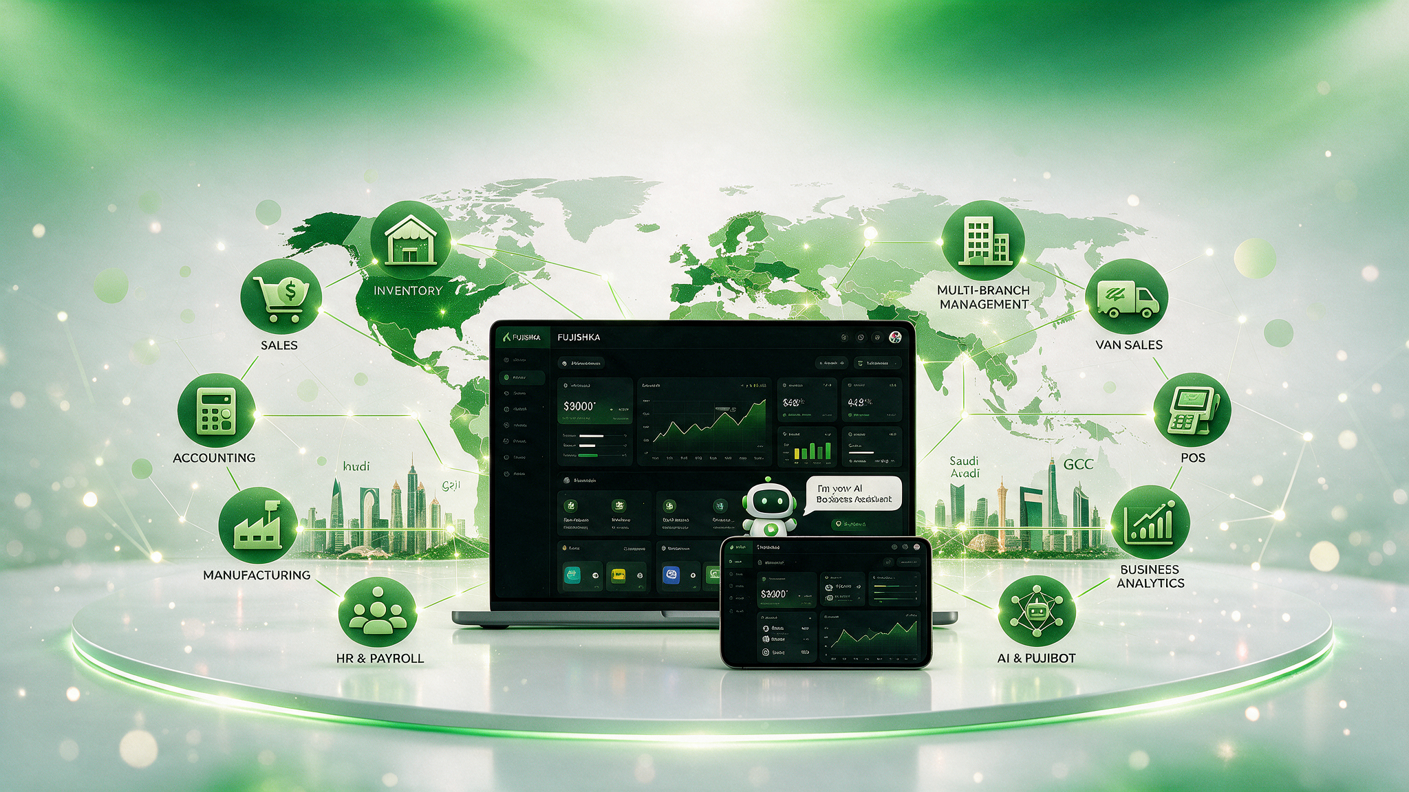 Manage your business anywhere with Fujishka